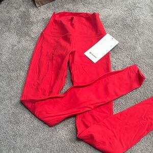 lululemon athletica Red Leggings